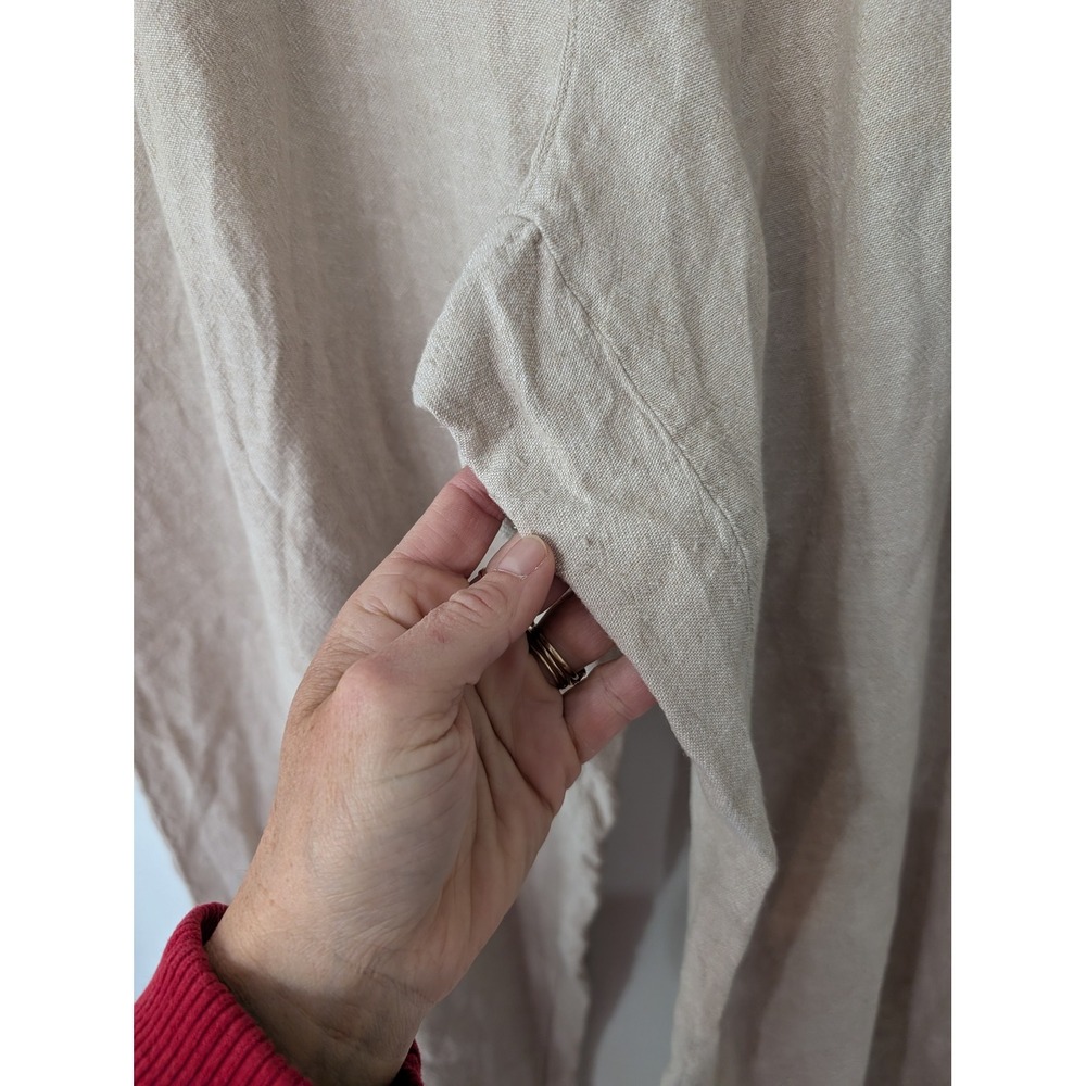 Old Navy Womens XXL High Rise Wide Leg Linen Blend Pants Flax Beige coastal - Picture 3 of 8